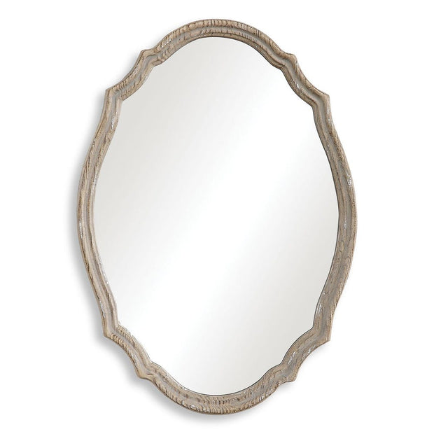Casa Bella Living Metallic Gold With Light Antiquing Mirror