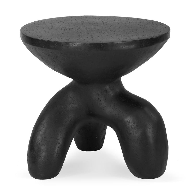 Uttermost Veta Black Modern Organic Accent Table ~ For Use Indoors and Outdoors