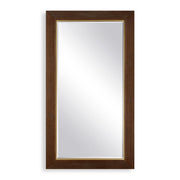 Uttermost Matheson Walnut with Brushed Gold Accents Framed Mirror