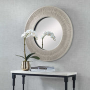 Uttermost Sailor’s Knot White Rope Small Round Mirror