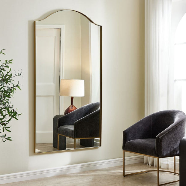 Uttermost Mallorca Brushed Brass Framed Mirror