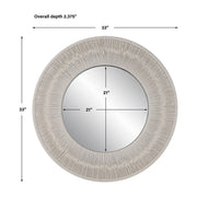 Uttermost Sailor’s Knot White Rope Small Round Mirror