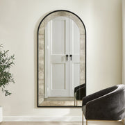 Uttermost Marlowe Oversized Arch Black Iron Mirror
