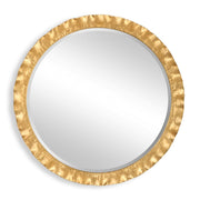 Uttermost Haya Antique Gold Scalloped Edge Round Mirror