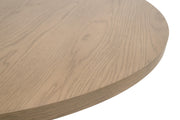 Essentials For Living Cannes 54” Round Dining Table ~ Natural Oak, Cane