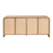 Essentials For Living Cannes Media Sideboard ~ Natural Oak, Cane