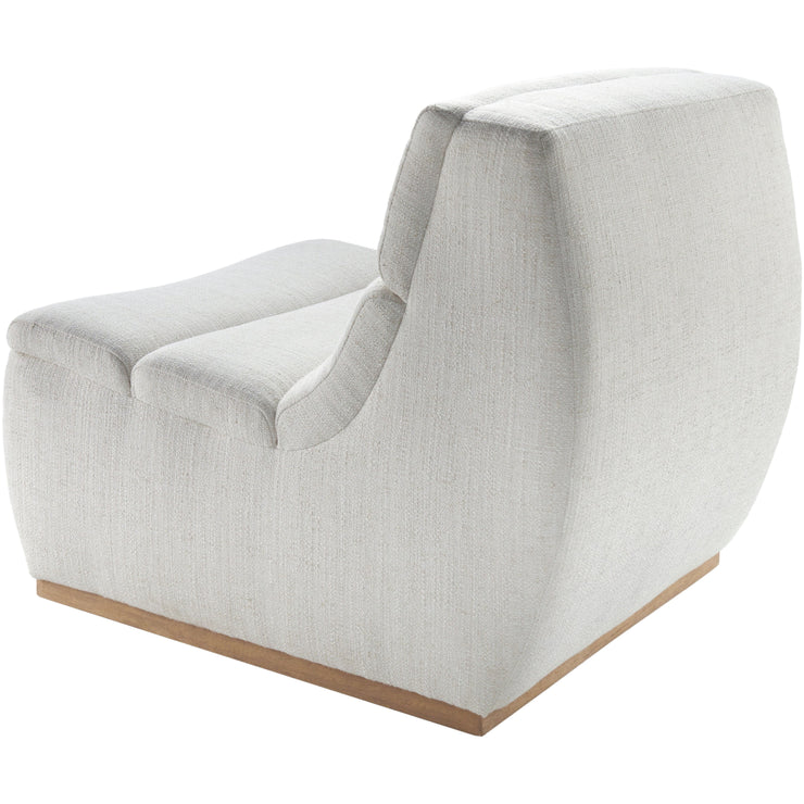 Surya Barber Modern Lounger Chair With Wood Base