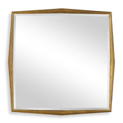 Uttermost On Point Antique Gold Leaf Wood Square Mirror