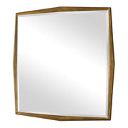 Uttermost On Point Antique Gold Leaf Wood Square Mirror
