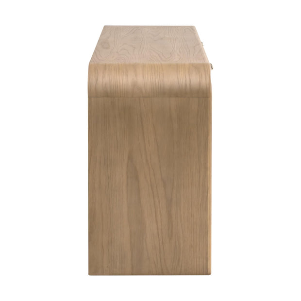 Essentials For Living Cannes Media Sideboard ~ Natural Oak, Cane