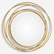 Uttermost Whirlwind Gold Leaf Iron Coils Round Mirror