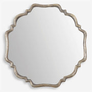 Uttermost Valentia Silver with Gray Wash Round Mirror