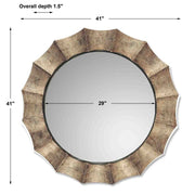Uttermost Gotham Brushed Champagne Round Mirror