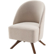 Surya Coda Modern Swivel Chair With Wood Legs