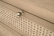 Essentials For Living Cannes 3- Drawer Nightstand ~ Natural Oak, Cane