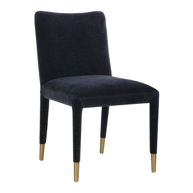 Uttermost Conifer Indigo Velvet Modern Dining Chairs ~ Set of 2