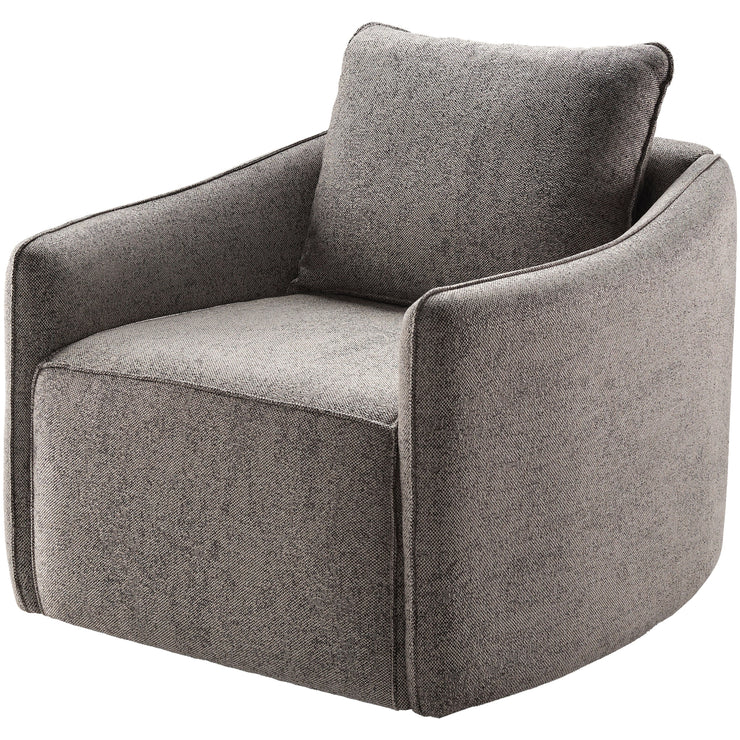 Surya Kelli Modern Charcoal Gray Swivel Chair
