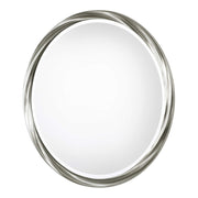 Uttermost Orion Metallic Silver Leaf Round Mirror