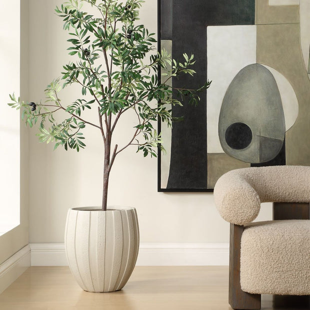 Uttermost Ridgehaven Sculpted Planter Indoor and Outdoor Use