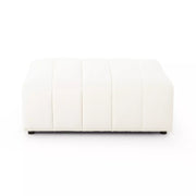 Four Hands Langham Channeled Ottoman ~ Fayette Cloud Upholstered Performance Fabric