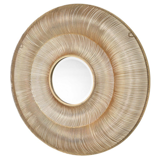 Uttermost Bauble Antiqued Gold Iron Round Mirror