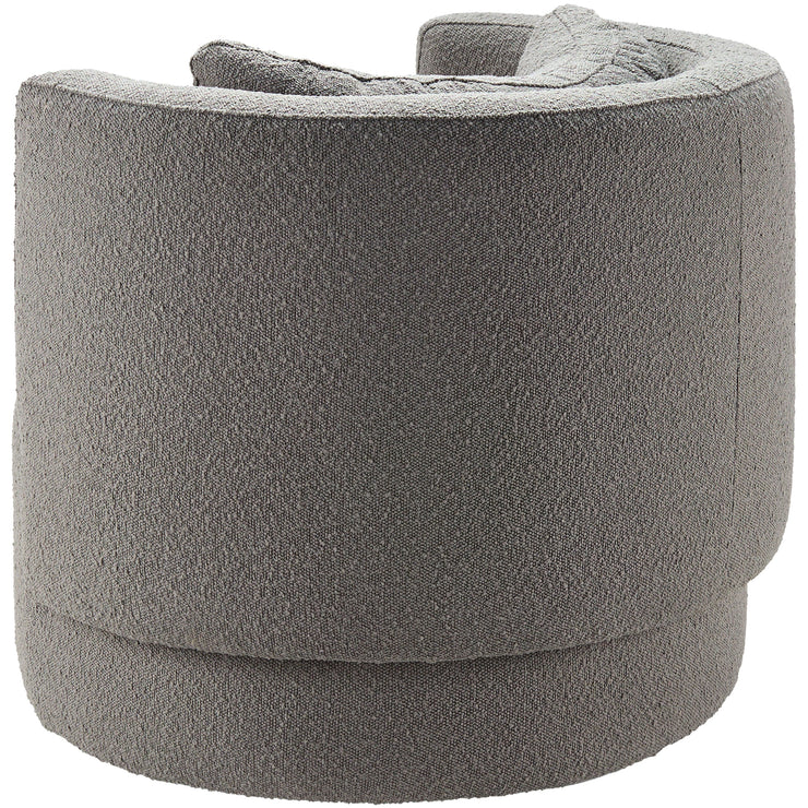 Surya Bingham Modern Charcoal Gray Swivel Chair