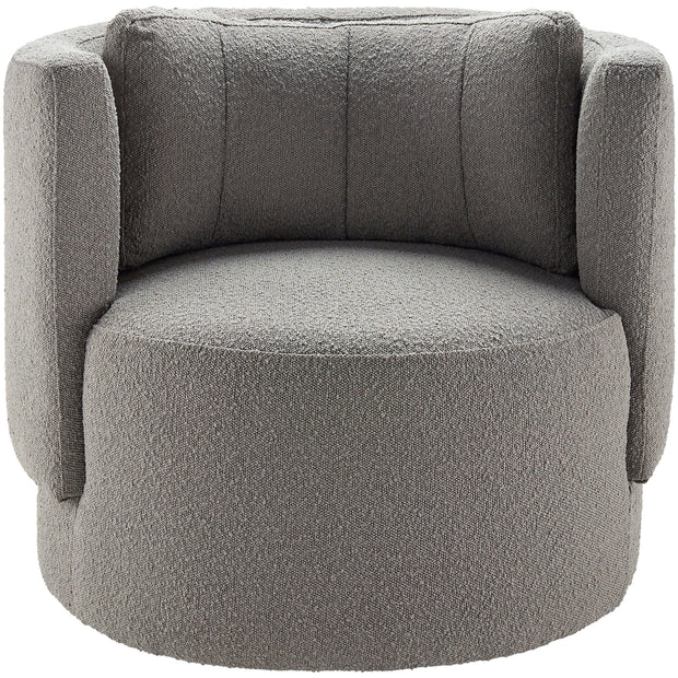 Surya Bingham Modern Charcoal Gray Swivel Chair