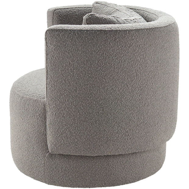 Surya Bingham Modern Charcoal Gray Swivel Chair