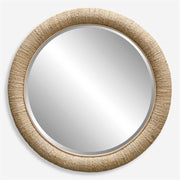 Uttermost Mariner Natural Woven Rattan Round Mirror