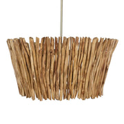 Uttermost Rhea Chandelier Trimmed Wooden Branches Shade