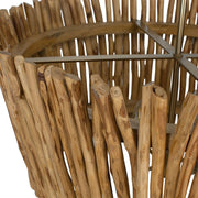 Uttermost Rhea Chandelier Trimmed Wooden Branches Shade