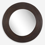 Uttermost Dutton Dark Stained Bamboo Round Mirror