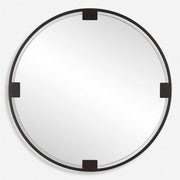Uttermost Cornelia Dark Bronze Iron Round Mirror