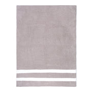 Kashwere Ultra Plush Mink & Creme 2 Stripe Throw Blanket