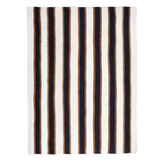 Kashwere Ultra Plush Haystack, Navy & Creme Heritage Striped Throw Blanket