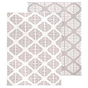 Kashwere Creme & Mink Tile Print Cloud Throw Blanket