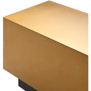 Surya Peaceful Modern Gold and Black Side Table