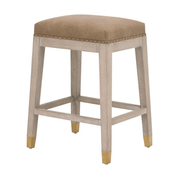 Essentials For Living Wyatt Counter Stool ~ Ivanhoe Toast, Natural Gray Ash