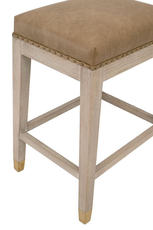Essentials For Living Wyatt Counter Stool ~ Ivanhoe Toast, Natural Gray Ash