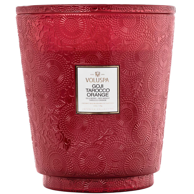 Voluspa Goji Tarocco Orange 5 Wick Hearth Candle ~ 123 oz.