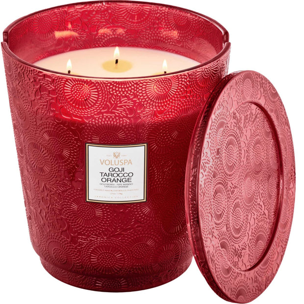 Voluspa Goji Tarocco Orange 5 Wick Hearth Candle ~ 123 oz.