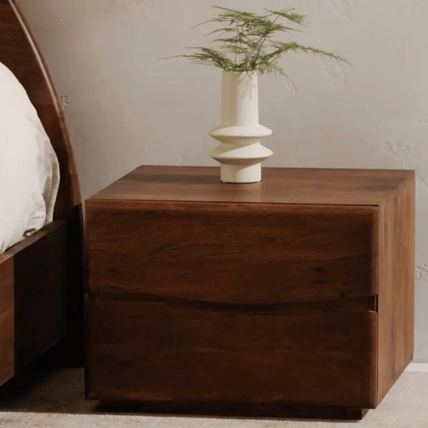 Moe's Home Collection Watson Brown Acacia Wood Nightstand