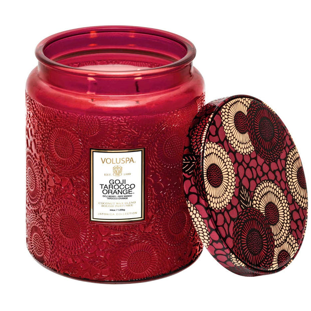 Voluspa Goji Tarocco Orange Luxe Jar Candle ~ 44 oz.