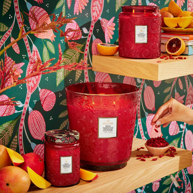 Voluspa Goji Tarocco Orange Luxe Jar Candle ~ 44 oz.