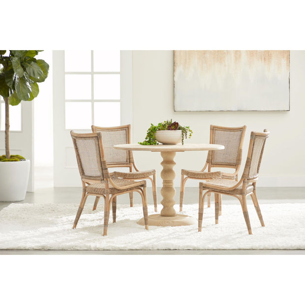 Essentials For Living Luna Dining Chair ~ Matte Gray, Matte Gray Binding
