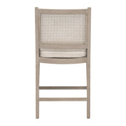 Essentials For Living Leone Counter Stool ~ LiveSmart Gellar Linen, Natural Gray Oak, Cane
