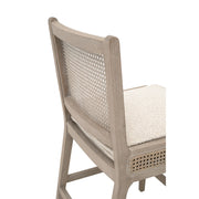 Essentials For Living Leone Counter Stool ~ LiveSmart Gellar Linen, Natural Gray Oak, Cane
