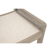 Essentials For Living Leone Counter Stool ~ LiveSmart Gellar Linen, Natural Gray Oak, Cane