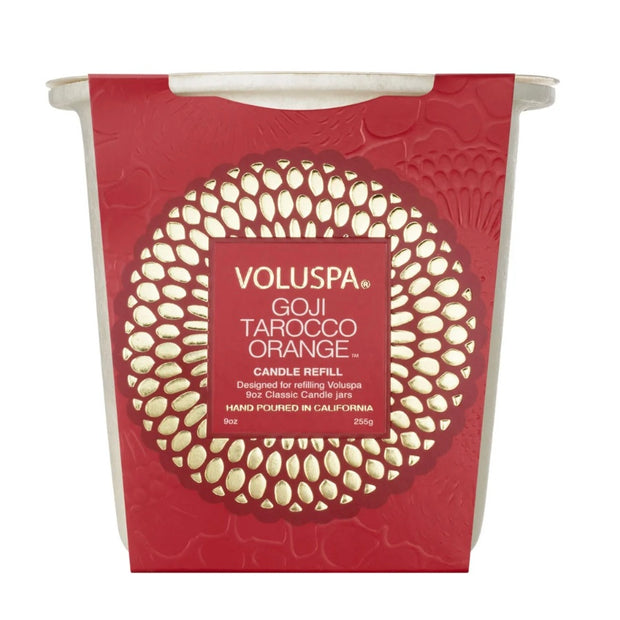 Voluspa Goji Tarocco Orange Classic Candle Refill