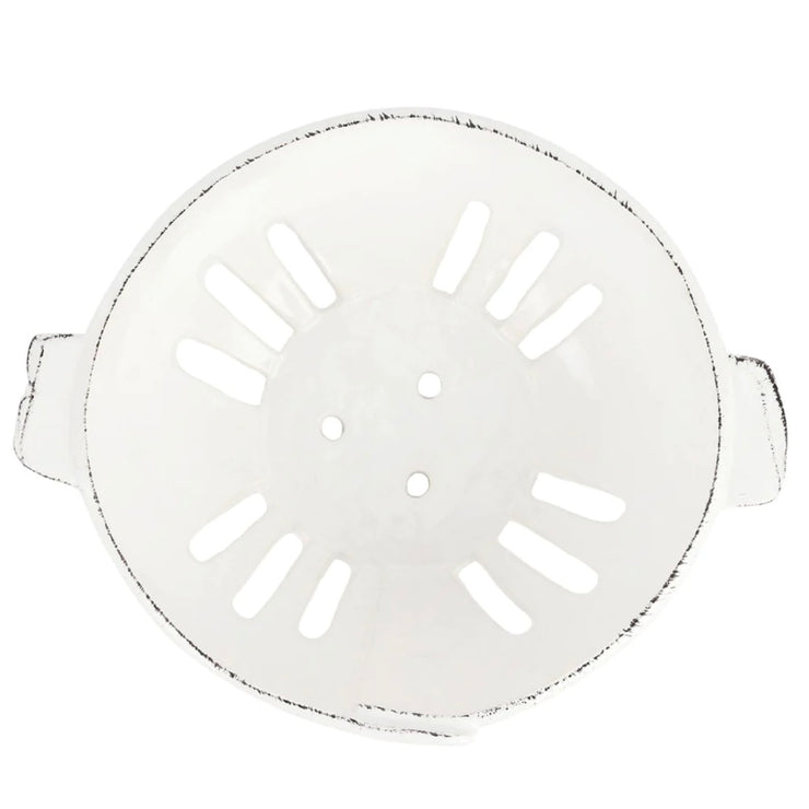 Vietri Lastra White Colander ~ Handcrafted Italian Stoneware